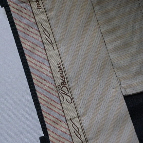JB‎ Britches 38 x 28 Gray Winston Pleated Cuffed Mens Dress Pants - Picture 3 of 7